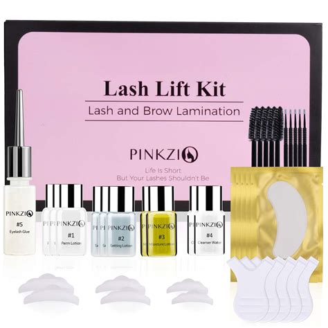 PINKZIO Lash Lift Kit - Professional Curling Eyelash Perm Kit for Salon Use