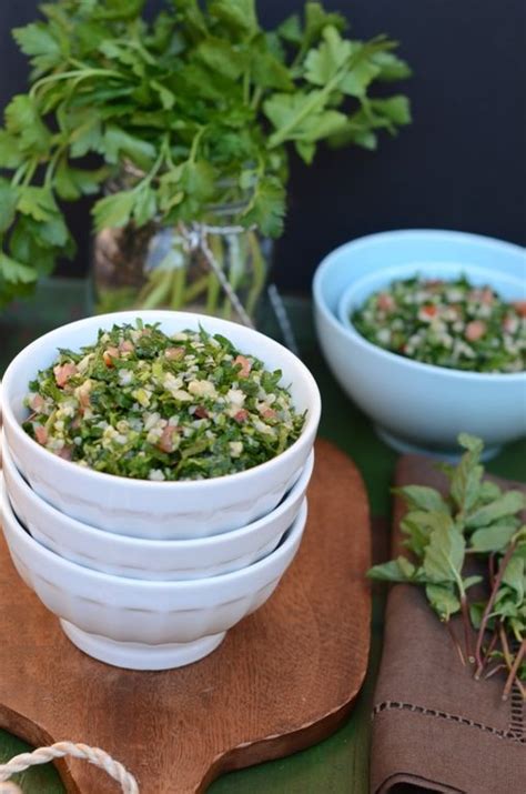 Tabouleh - A Lebanese Parsley, Bulgur Wheat, Mint, Onion & Tomato Salad | Delicious salads ...