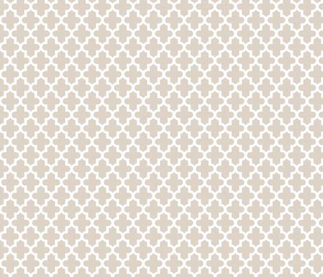 Linen Beige Moroccan fabric - sweetzoeshop - Spoonflower