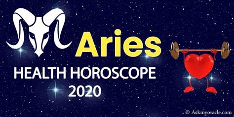 Aries Health Horoscope 2020 | Aries Well Being Horoscope | Health ...