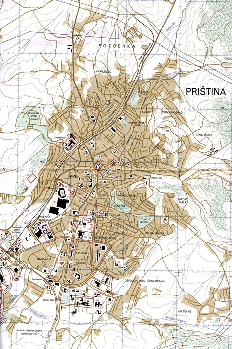 Kosovo Map Pristina