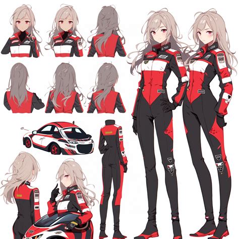 Anime Racing Character Design Sheet by SoftWMaster on DeviantArt