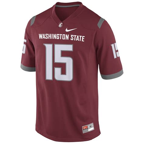 Nike Washington State Cougars Replica Football Jersey - #15 Crimson