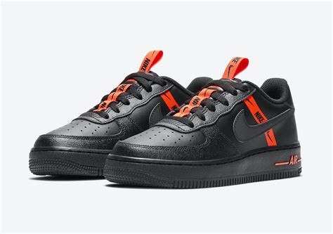 Nike Air Force 1 Black Orange CT4683-001 Release Date - SBD