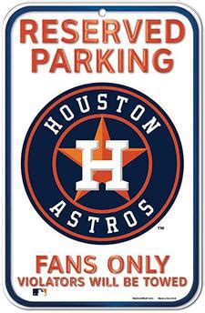 Houston Astros Parking Sign