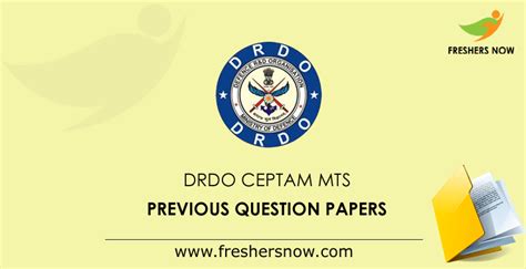 DRDO CEPTAM MTS Previous Question Papers PDF Download