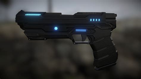 Futuristic Gun ( Pistol ) - Buy Royalty Free 3D model by Den44 [b6357a3] - Sketchfab Store