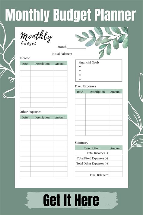 Wonderful Money Planner Printable Google Drive Monthly Budget Template