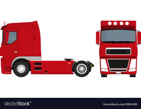 Red truck Royalty Free Vector Image - VectorStock