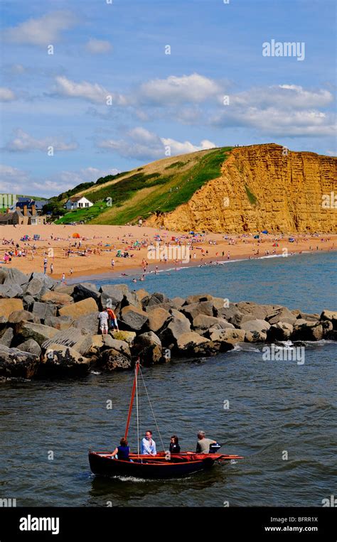 West Bay beach, Dorset, England Stock Photo - Alamy