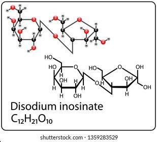 Disodium Inosinate Molecule Structure Stock Vector (Royalty Free ...