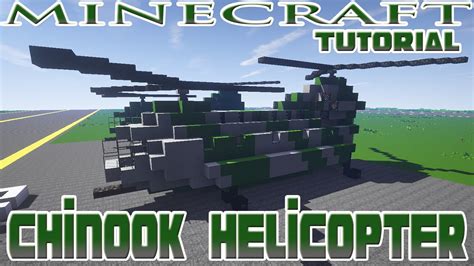 Minecraft: Helicopter Tutorial (Boeing CH-47 Chinook Tutorial) - YouTube