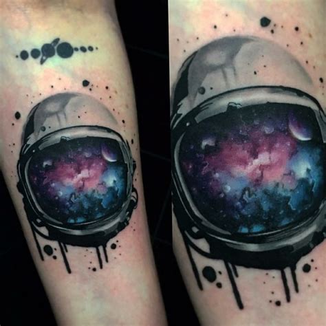 Astronaut Helmet Tattoo