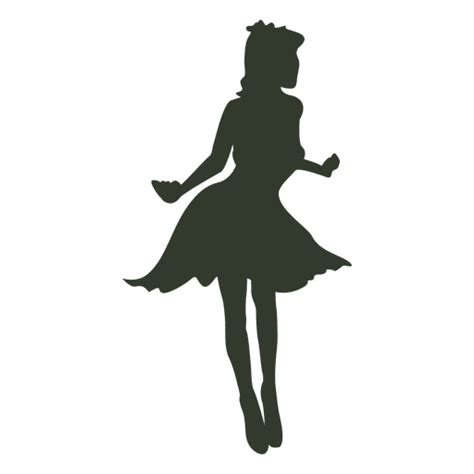 Woman Standing Dress Silhouette PNG & SVG Design For T-Shirts