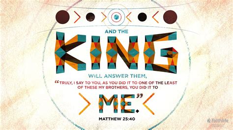 Matthew 25:40 Scripture Art Graphic | Matthew 25, Bible verse art, Verse of the day