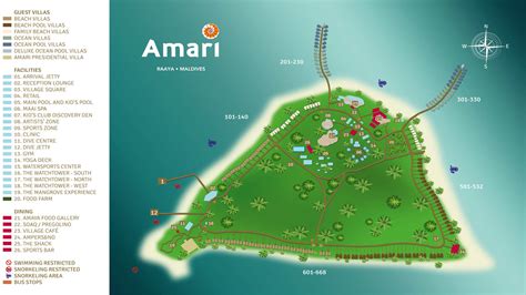 Resort Map | Amari Raaya Maldives