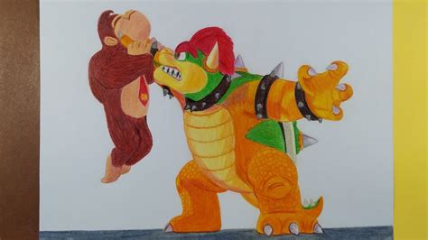 Dibujando a Bowser vs Donkey Kong | Super Mario Bros: La película ...