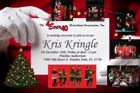 KRIS KRINGLE 12/16/16 – 4Ever40 Sisterhood Association, Inc.