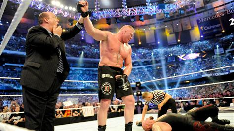 Former UFC Champ Lesnar hands Undertaker first Wrestlemania loss