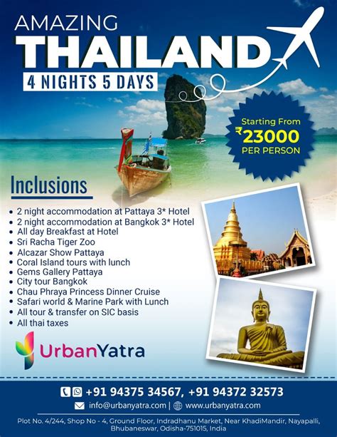 Thailand Tour Package 2024 - Gayle Johnath