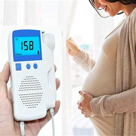 DM 854485712 LCD Fetal Doppler Probe Ultrasound Prenatal Meter Baby ...
