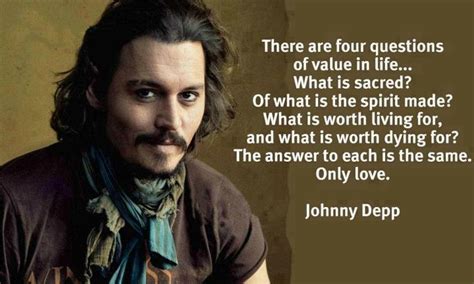 The most important thing – Johnny Depp | Live by quotes