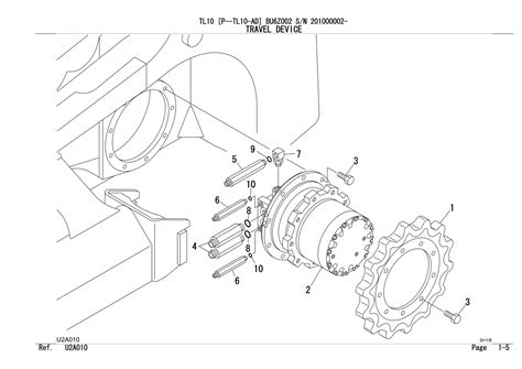 Takeuchi tl10 track loader parts catalogue manual (serial no. 201000002 ...