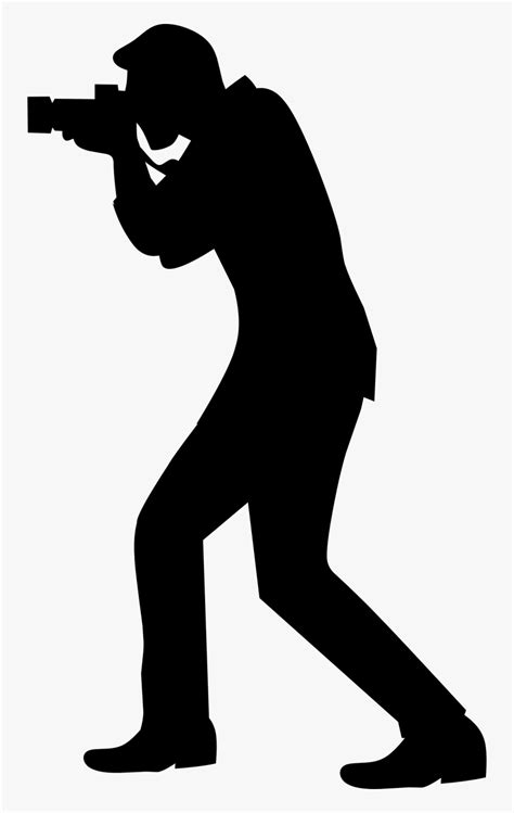 Silhouette Photography Vector Graphics Clip Art - Man With Camera Silhouette, HD Png Download ...