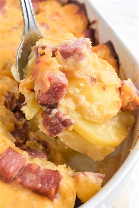 Cheesy Ham and Potato Casserole - 40 Aprons