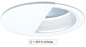 7" Compact Fluorescent Horizontal Wall Wash with Baffle Trim Dimension: 7 1/2" O.D | Recessed ...
