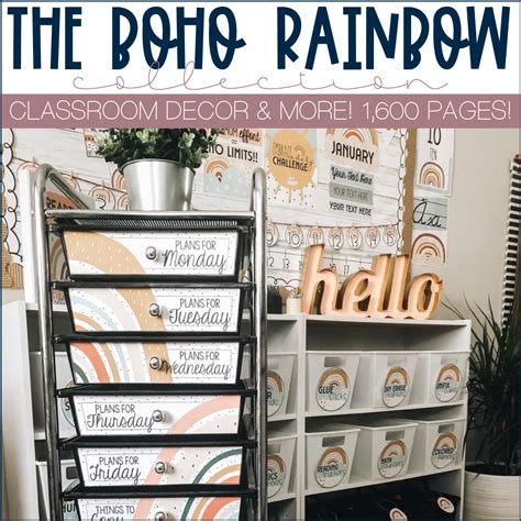 BOHO Rainbow Classroom Decor — Stephanie Nash