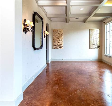 Acid Stained Concrete Flooring Texas | Craftsman Concrete Floors