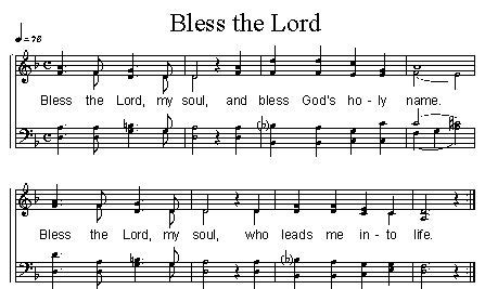 Taize Music Bless the Lord | 1) Music Sheets, Noten