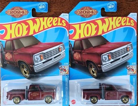 LOT OF 2- New 2024 Hot Wheels 1978 Dodge Li'l Red Express Pickup ...