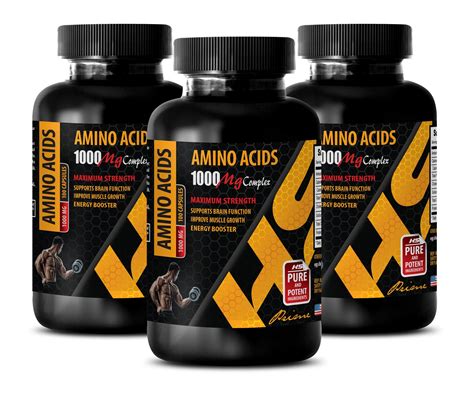 Bodybuilding Supplements for Men Muscle Grow Amino Acids 1000 mg ...