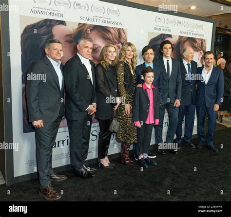 New York, NY - November 10, 2019: Cast and crew attend premiere of Marriage Story at Paris ...