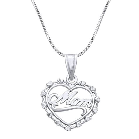 Jewel Zone US - Mother's Day Jewelry Gift Open Heart Mom Pendant ...