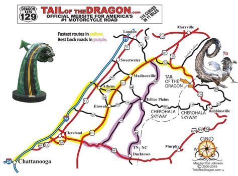 Cherohala Skyway Maps – Tail of the Dragon Maps