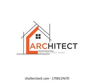 Architect Construction Logo Design Vector Stock Vector (Royalty Free ...