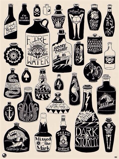 Pin by Gemma McCracken on Tattoo inspiration | Bottle tattoo, Old school tattoo, Art tattoo