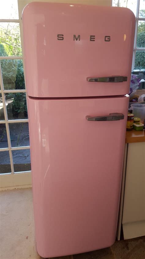 Pink Smeg fridge freezer excellent condition in N2 London for £400.00 for sale | Shpock