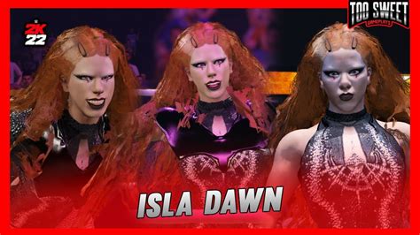 WWE 2K22 Isla Dawn Entrance, Top Moves, Signatures, Finishers, & Victory Motion - YouTube