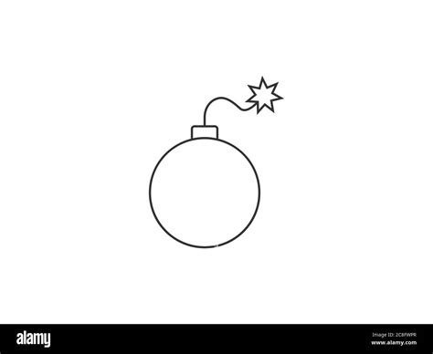 Bomb, firework icon. Vector illustration, flat design Stock Vector Image & Art - Alamy