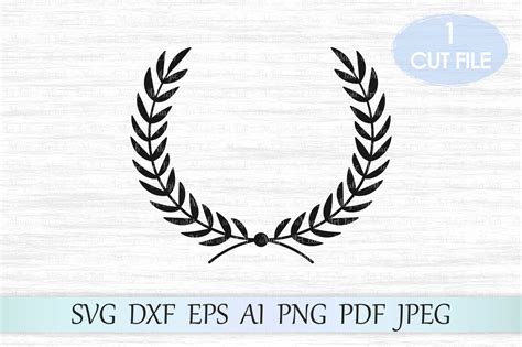 Wreath monogram svg Laurel leaves svg cutting file Laurel wreath svg Clip Art Art & Collectibles ...