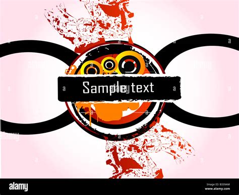 grungy design of sample text Stock Photo - Alamy