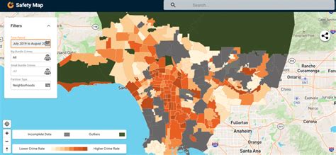 Safe Neighborhoods In Los Angeles Map