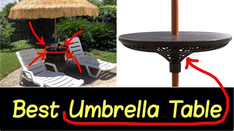 Best Adjustable Outdoor Umbrella Pole Table Shelf by Sundale for Beach, Patio, Garden, or ...