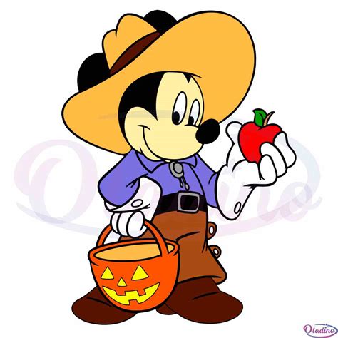 Halloween Mickey SVG Disney Pumpkin Vector Clipart Cutting Files