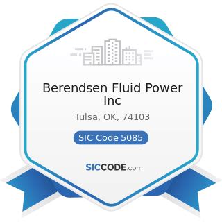 Berendsen Fluid Power Inc - ZIP 74103, NAICS 423830