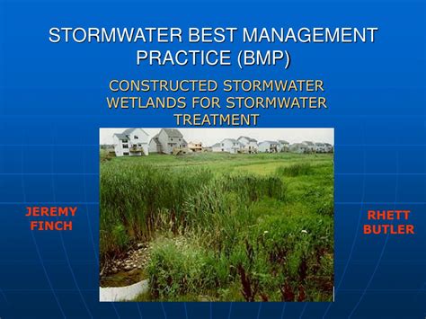 PPT - STORMWATER BEST MANAGEMENT PRACTICE (BMP) PowerPoint Presentation - ID:6084834